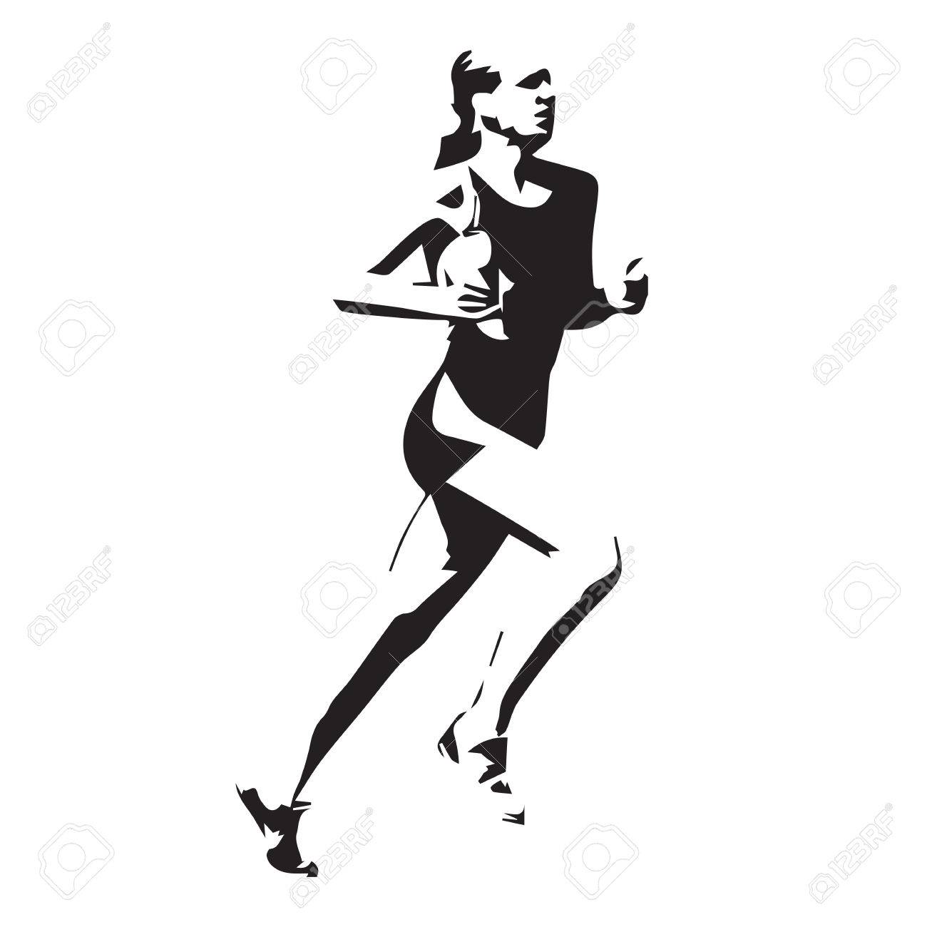 1300x1300 Huge Collection Of 'running Girl Silhouette' Download More Than
