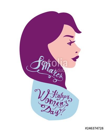 Woman Side View Vector