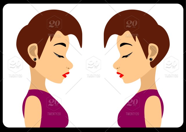 Sad Woman Side View Portrait Vector Illustration Artwork, Digital 640x453 Sad Woman Side View Portrait Vector Illustration Artwork, Digital