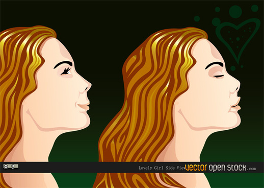 Woman Side View Free Vector Download 518x368 Woman Side View Free Vector Download