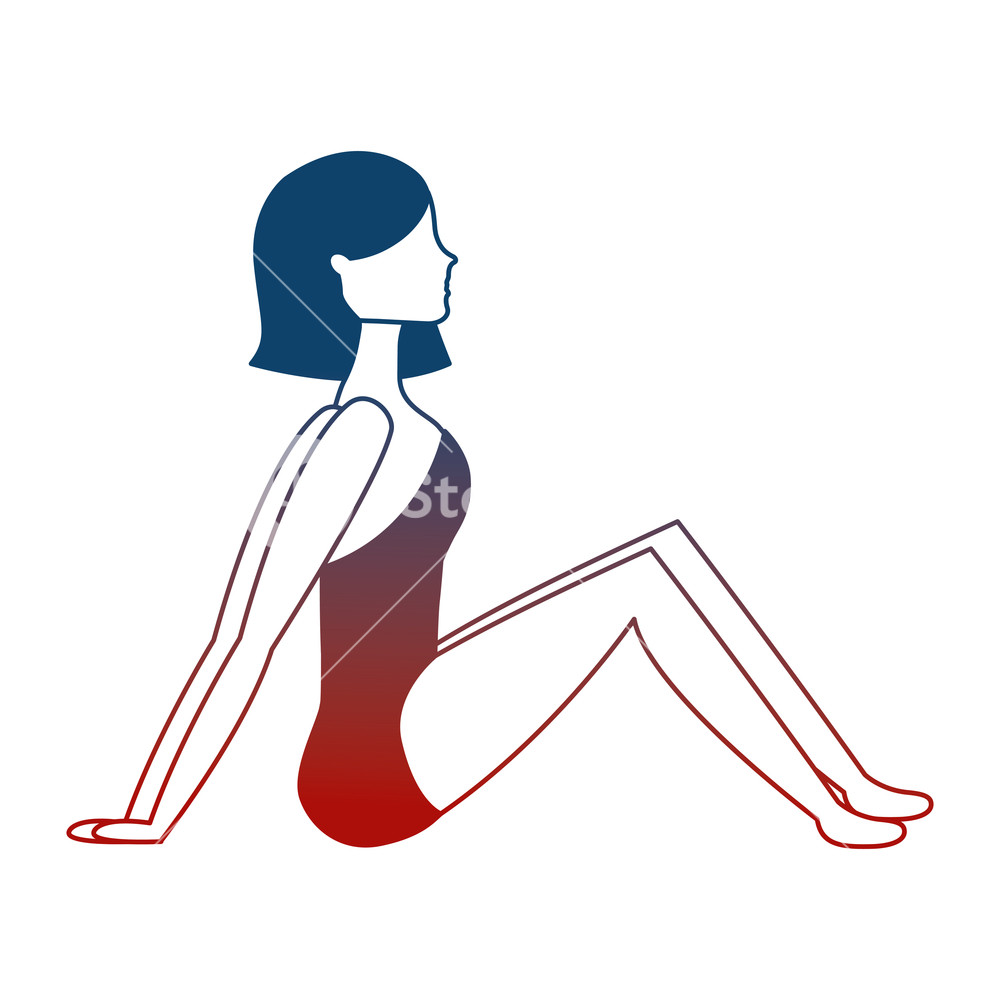 Beautiful Woman In Swimsuit Sideview Vector Illustration Neon 1000x1000 Beautiful Woman In Swimsuit Sideview Vector Illustration Neon