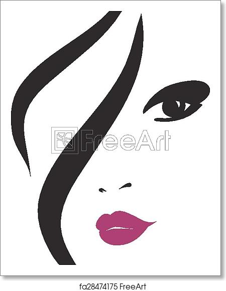 450x580 Free Art Print Of Fashion Woman Silhouette Fashion Woman