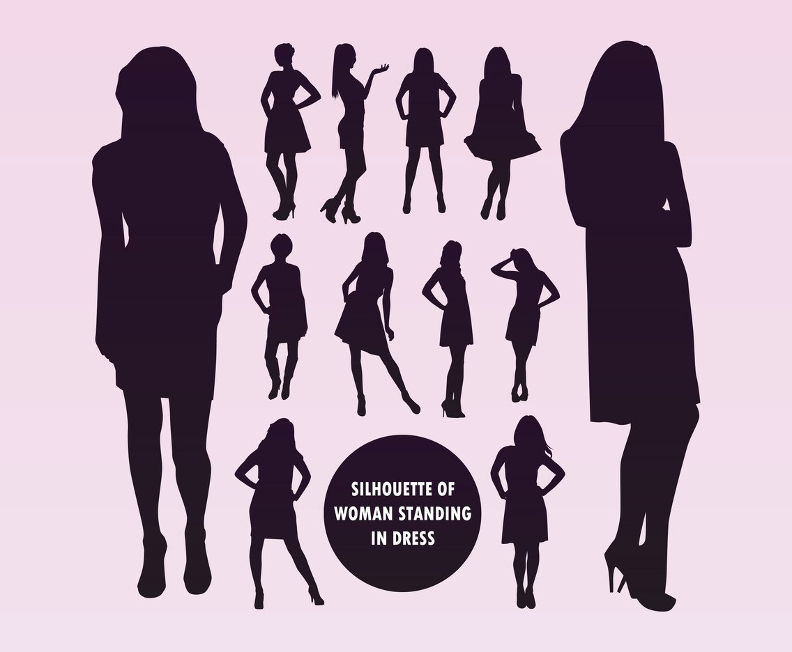 1136x936 Free Woman Silhouette Vector Art Graphics