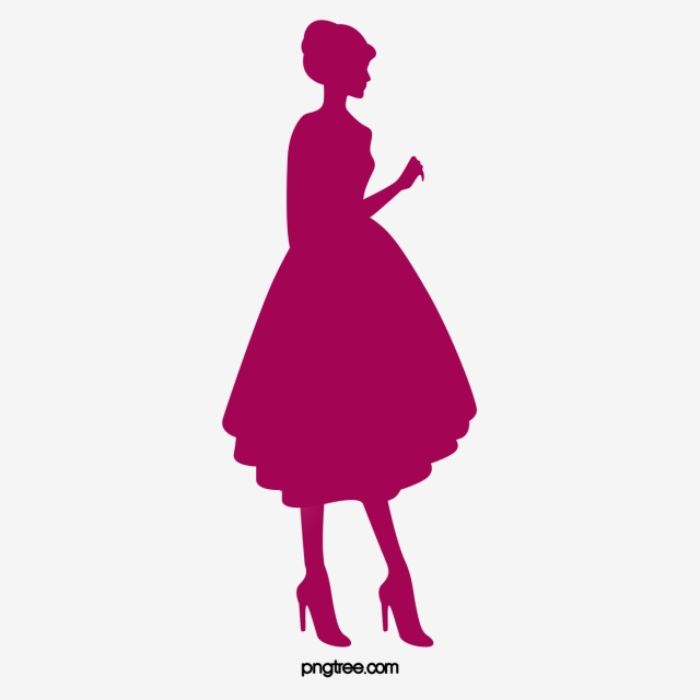 640x640 Woman Silhouettes Png, Vector, And Clipart With Transparent