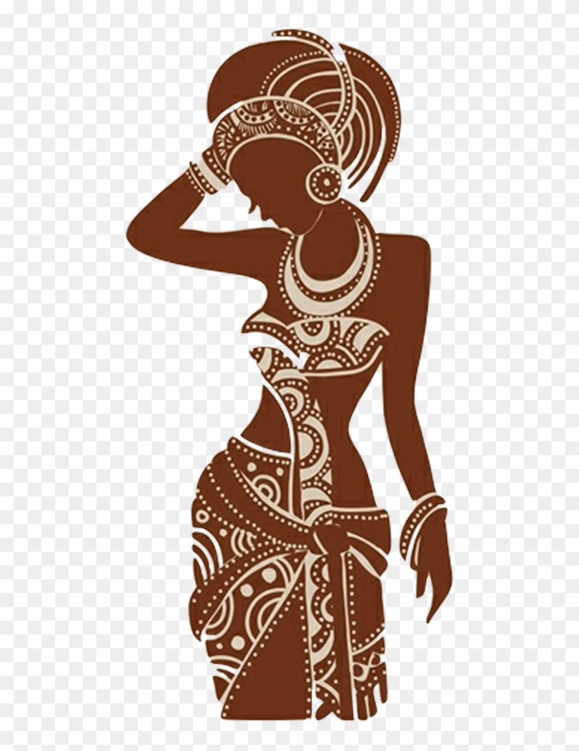840x1089 African Woman Silhouette Vector Free, Hd Png Download