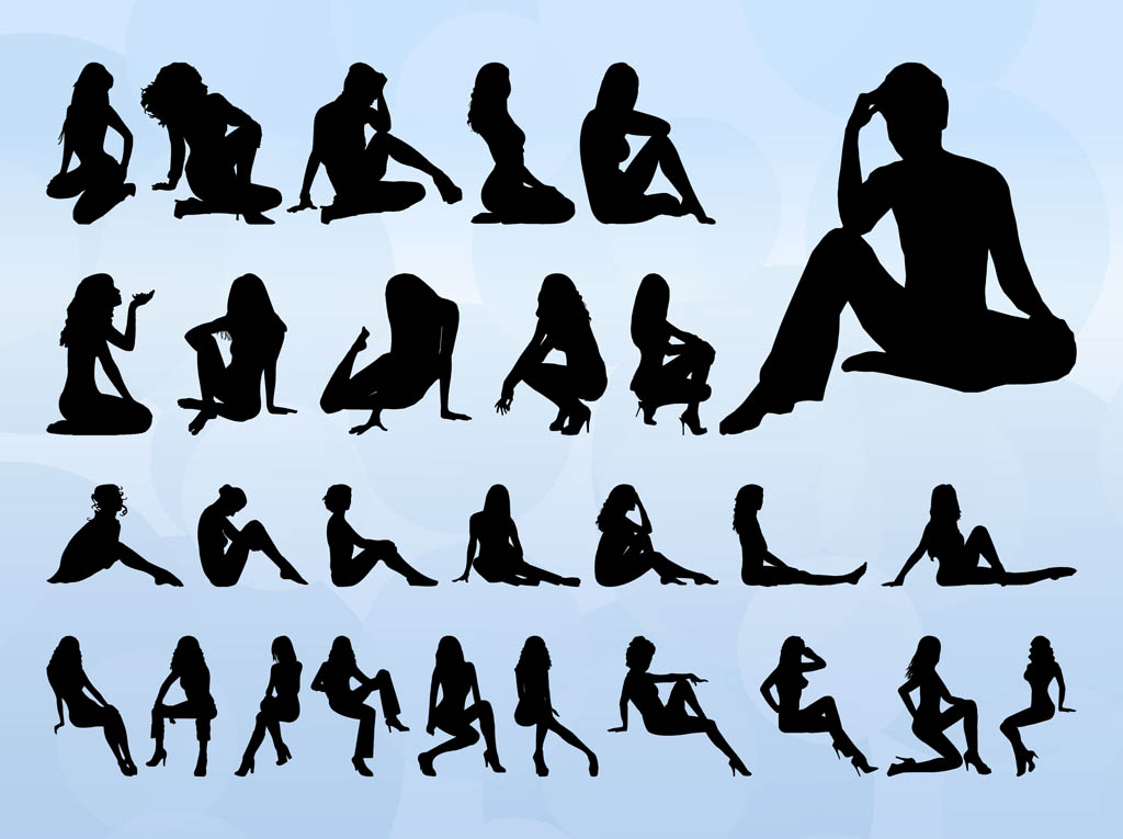 1024x765 Women Vector Silhouettes Free Vectors Ui Download