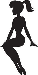 153x300 Image Result For Women Silhouette Sitting Vector Cake Designs