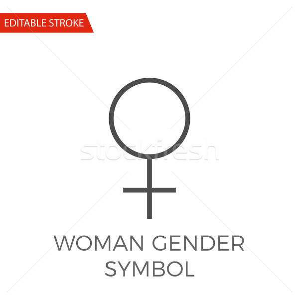 600x600 Woman Gender Symbol Vector Icon Vector Illustration Oleksii