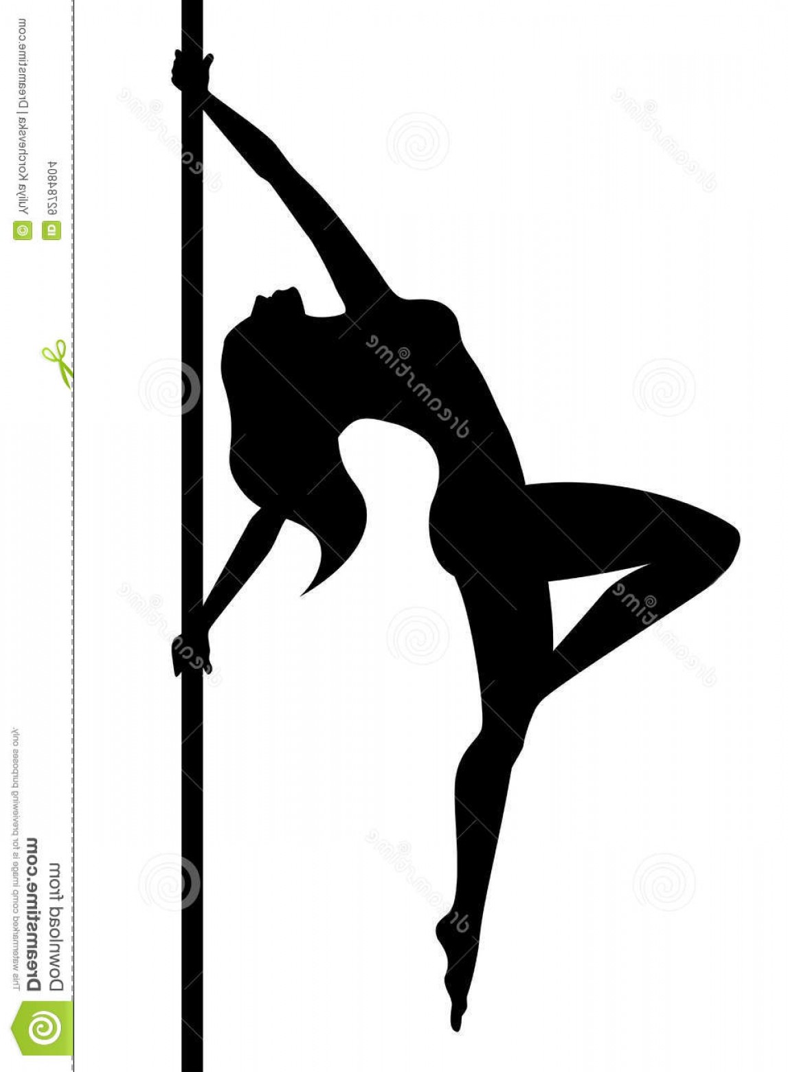 1147x1560 Pole Dance Woman Vector Illustration Illustration Hoodamathrun