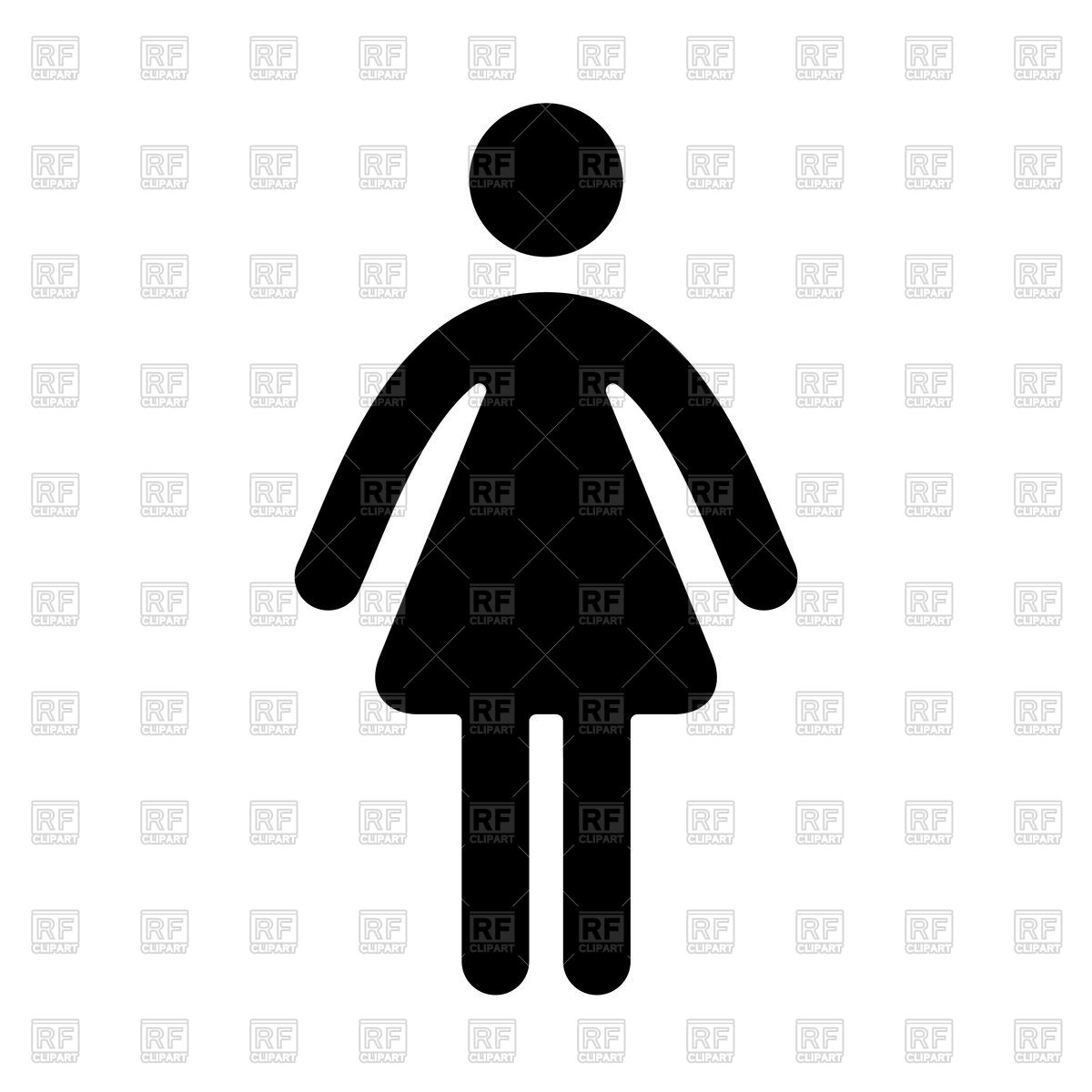1200x1200 Black Toilet Icon, Woman Vector Image Of Icons And Emblems