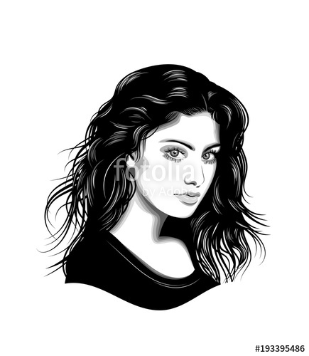 435x500 Woman Vector Portrait Stock Image And Royalty Free Vector