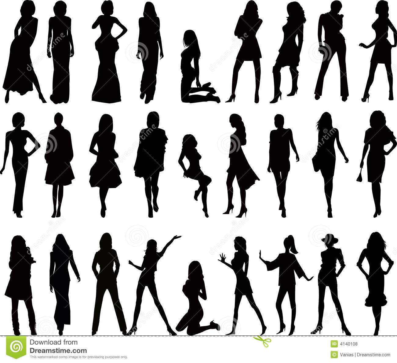 1300x1187 Female Silhouette Vector Free