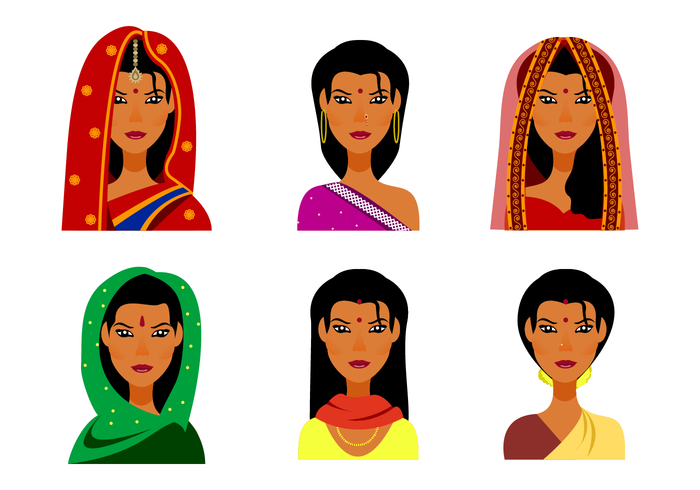 700x490 Free Indian Woman Vector