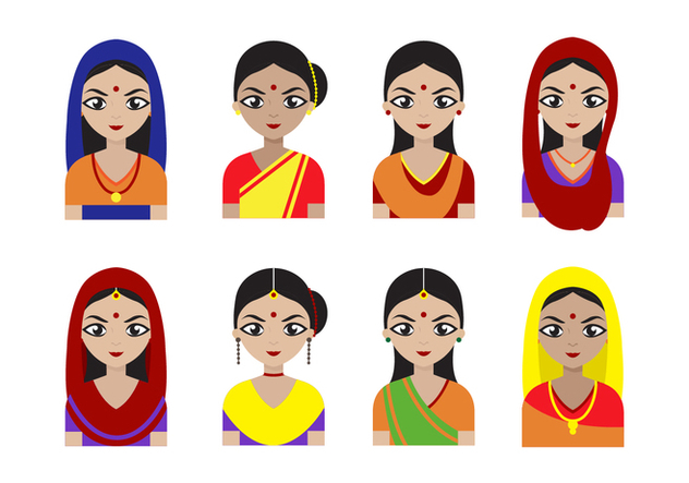 632x443 Free Indian Women Vector Free Vector Download Cannypic