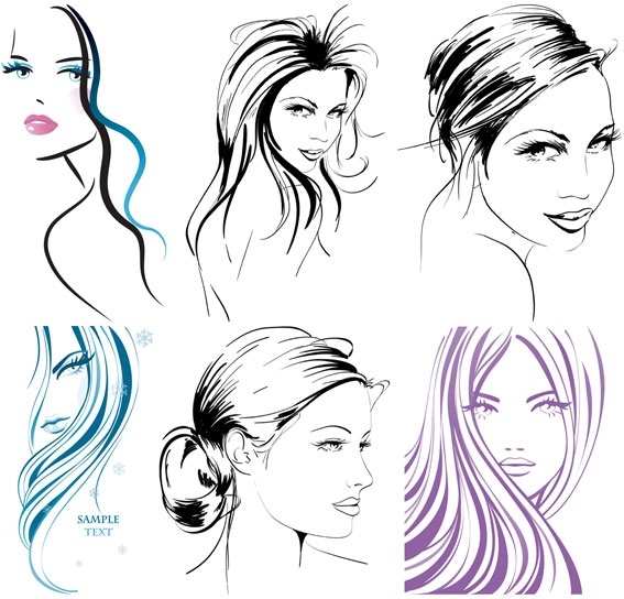 567x544 Handpainted Women Vector Free Vector In Encapsulated Postscript