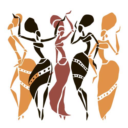 500x500 African Woman Design Vectors Free Download