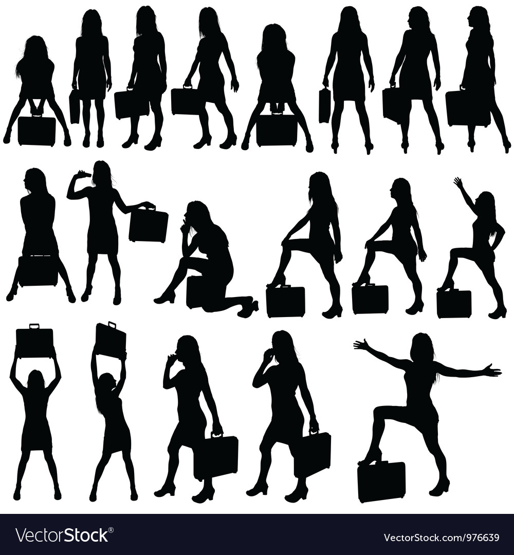 1000x1080 Collection Of 'business Woman Silhouette Vector Free' Download