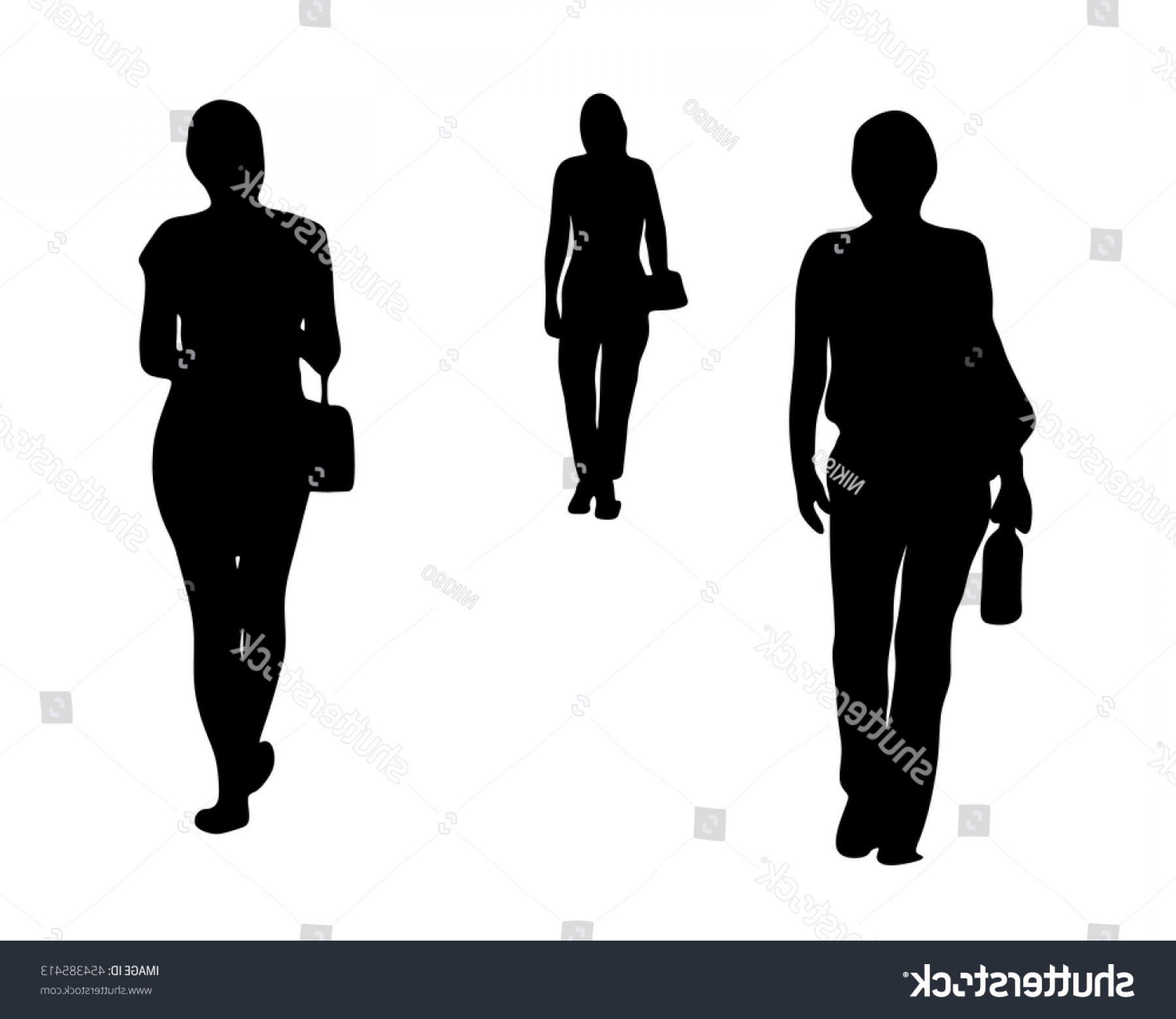 1800x1560 Silhouette Beautiful Women Walking Vector Illustration Soidergi