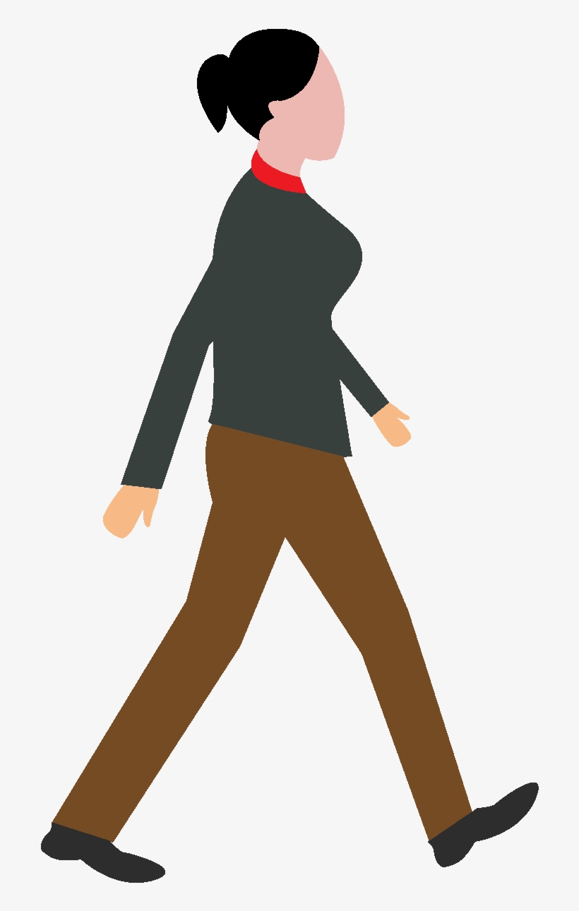 820x1291 Woman Walking Vector Png Transparent Png