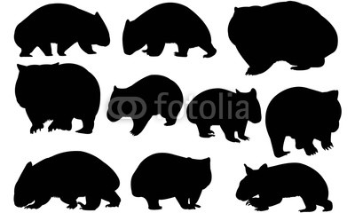 400x240 Wombat Silhouette Vector Graphics Buy Photos Ap Images