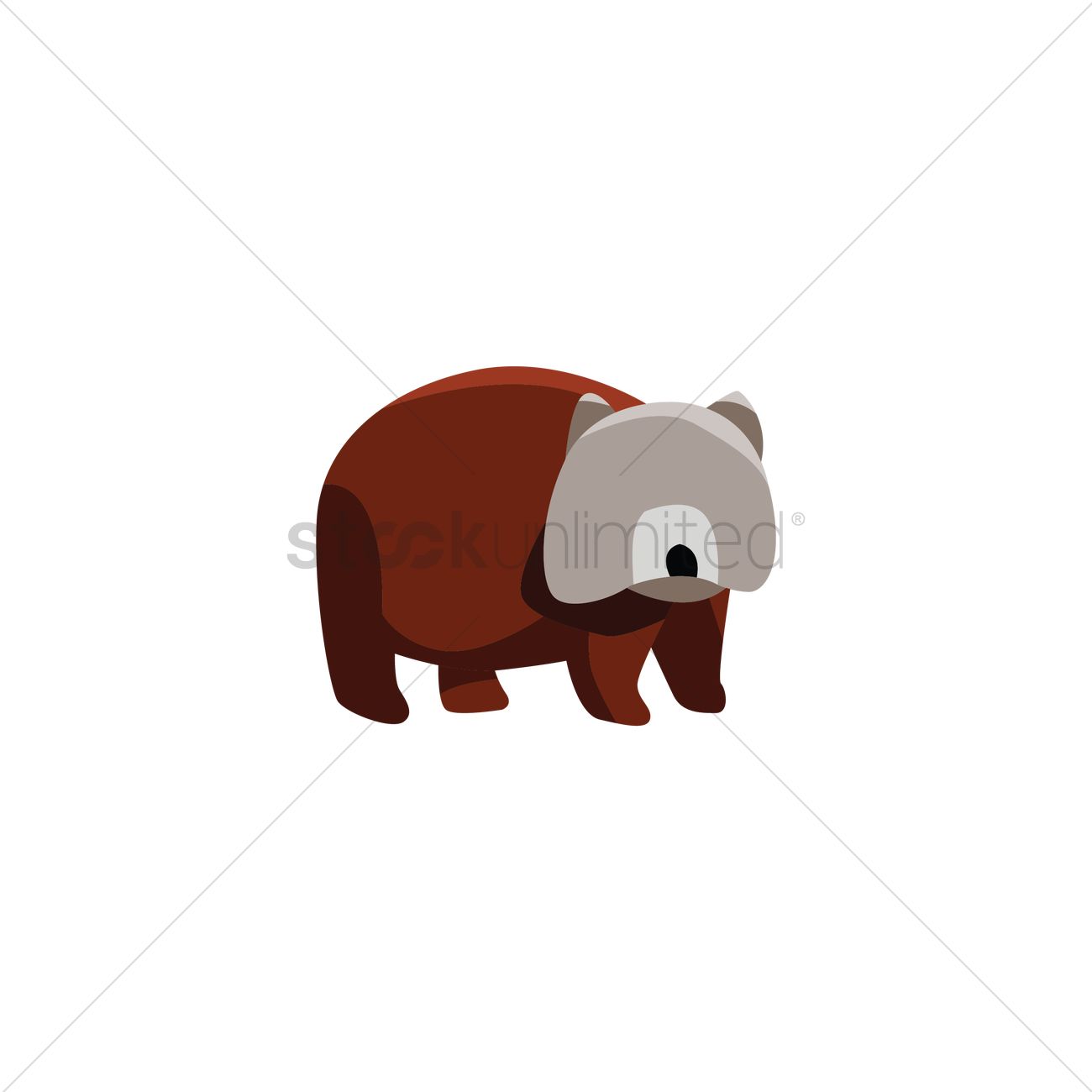 1300x1300 Wombat Vector Image