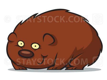 448x336 Wombat Cartoon Vector Staystock