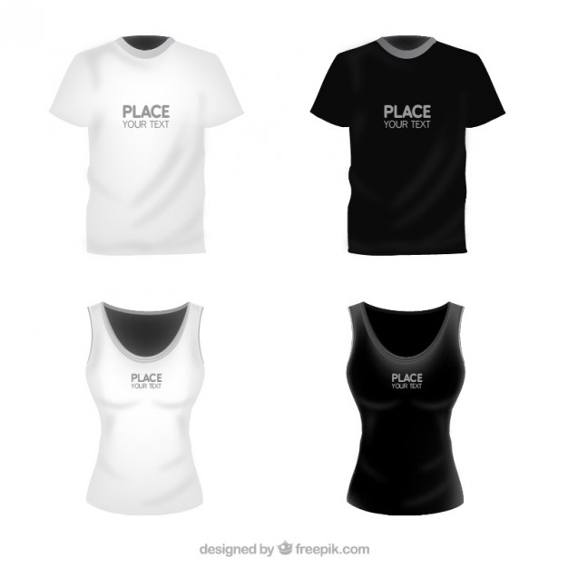 626x626 T Shirts Template For Woman And Man Vector Free Download