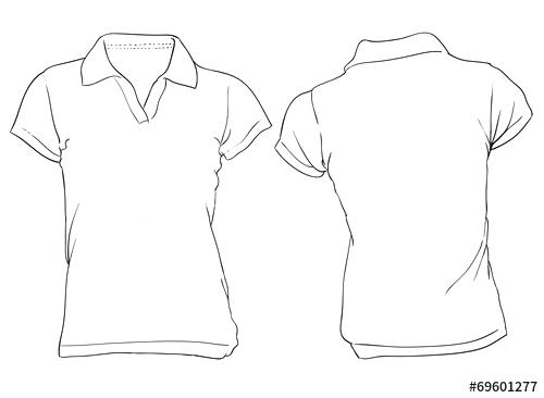 500x366 Womens Shirt Template White Women Template Mesh Stock Womens Basic