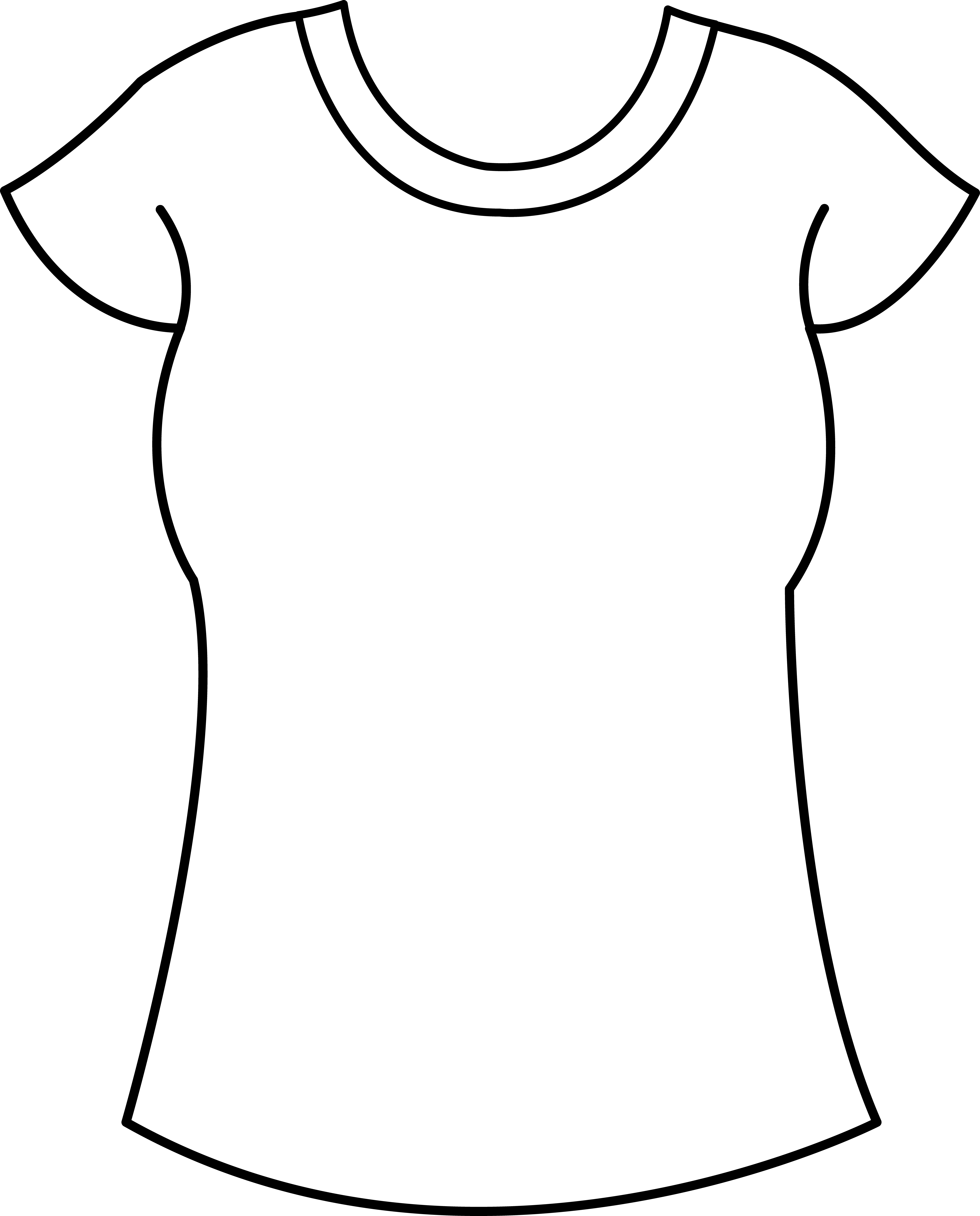 6683x8296 Printable Clothes Templates Womens T Shirt Template