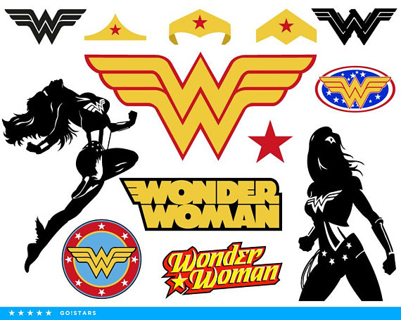 Wonder Woman Silhouette Vector 570x455 Wonder Woman Silhouette Vector