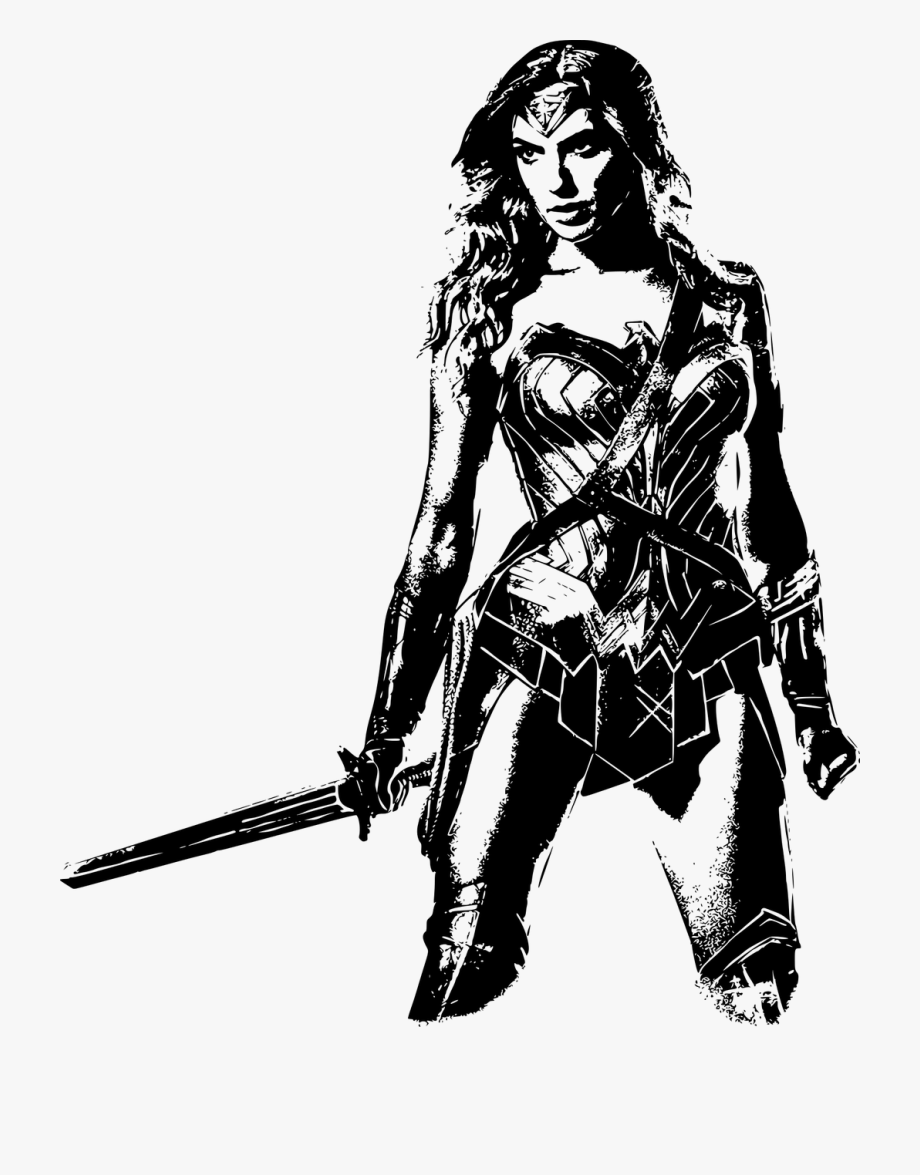 Download Wonder Woman Silhouette Vector at Vectorified.com ...