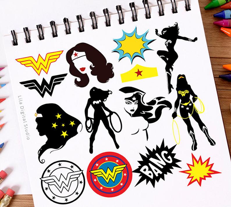 794x712 Wonder Woman Wonder Woman Clipart Wonder Woman Vector Etsy