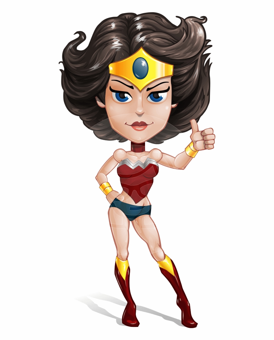 920x1141 Cute Cartoon Girl Superhero Vector Character Aka Lady