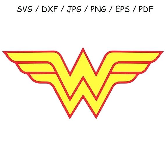 570x570 Wonder Woman Logo Vector Tiara Template Printout