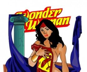 280x233 Wonder Woman Vector Free Vectors Ui Download