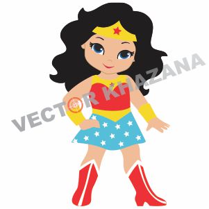301x301 Wonder Woman Vector Art