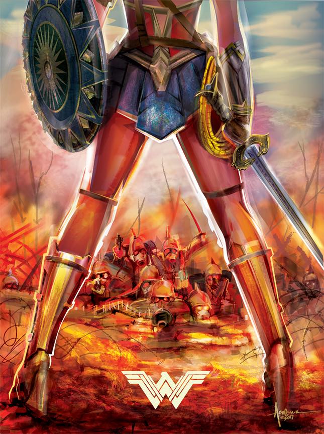 645x864 Feel The Power Of Wonder Woman In This Killer Vector Art Print