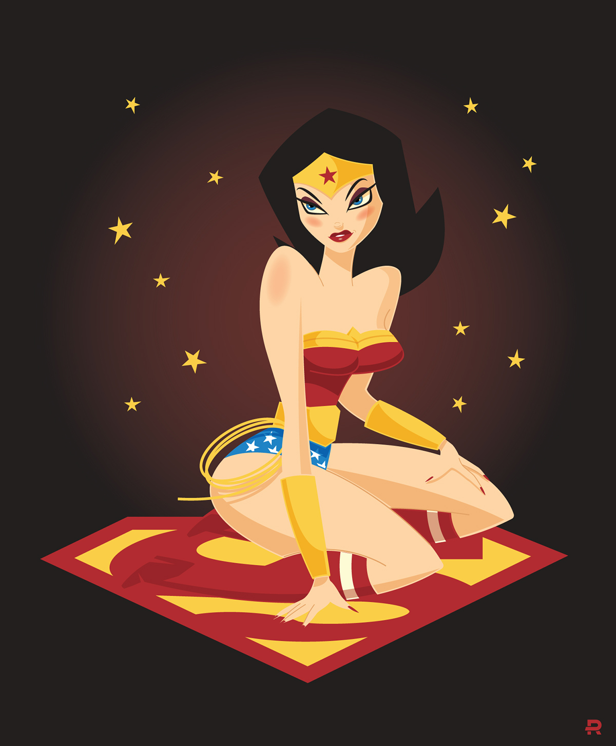 1200x1454 Wonder Woman Vector On Behance