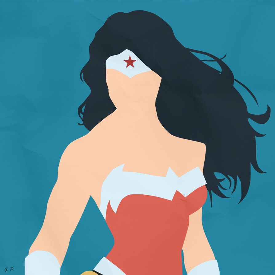 894x894 Wonder Woman Vector Art
