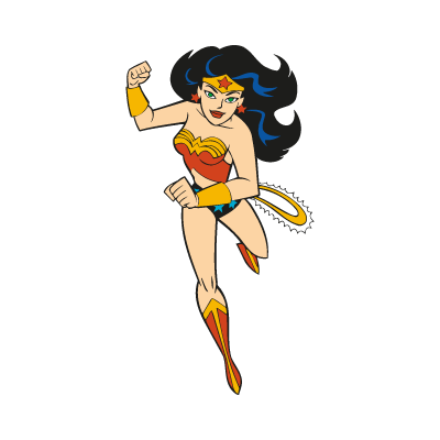 400x400 Wonder Woman Cartoon Vector Logo Free Powderpuff Wonder Woman