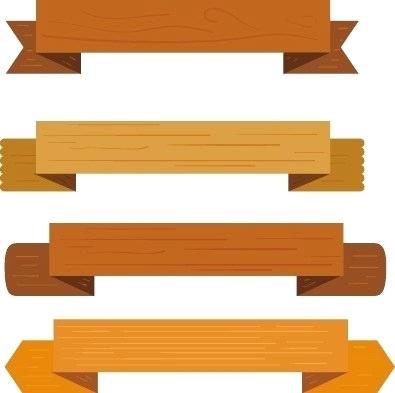 Wood Banner Hanger Vector Co 395x393 Wood Banner Hanger Vector Co