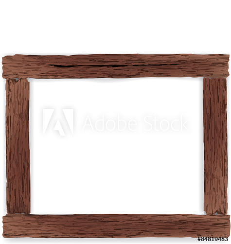 Vintage Style Wooden Frame Vector Illustration 475x500 Vintage Style Wooden Frame Vector Illustration