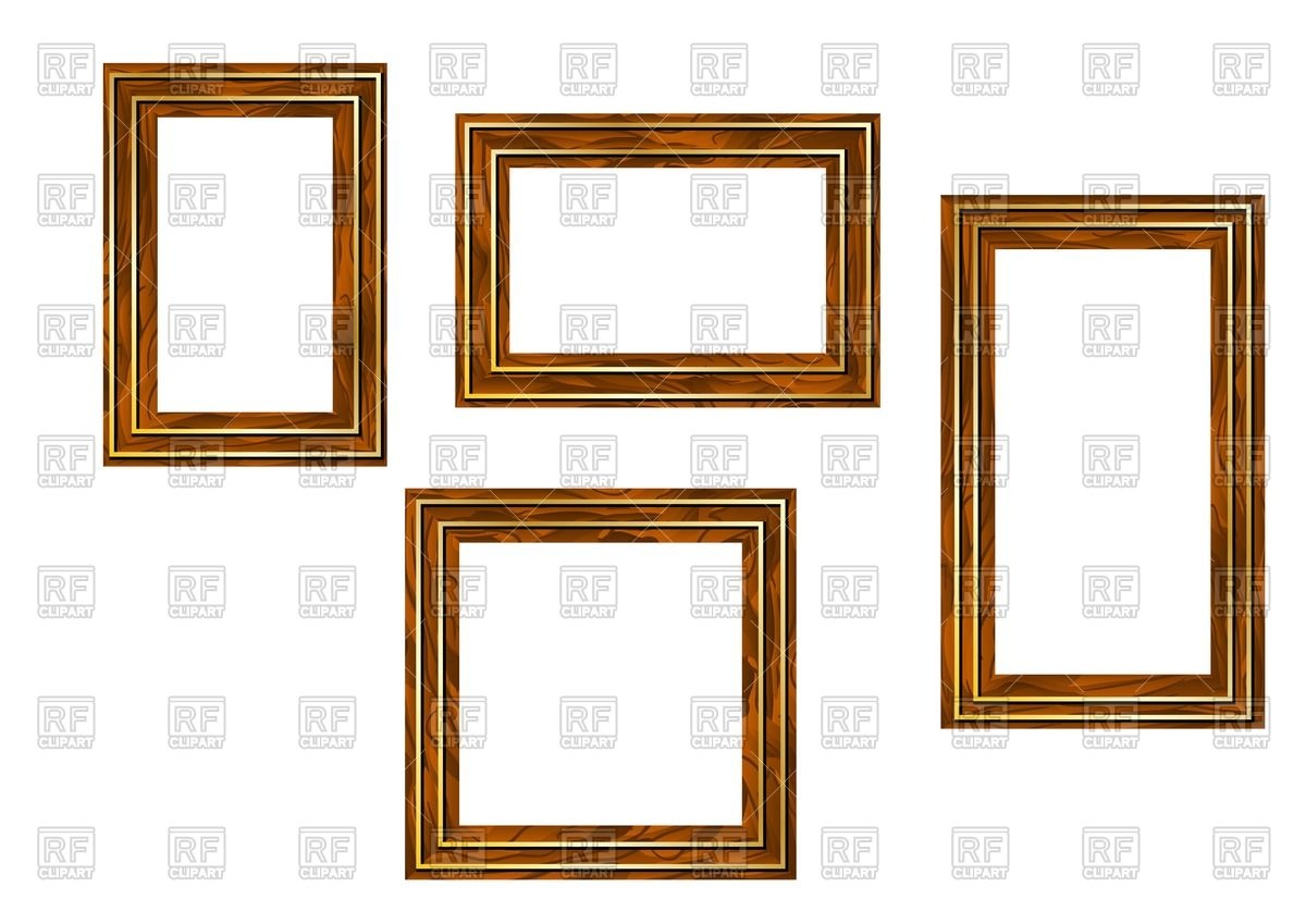 Wooden Frames Isolated On White Background Vector Image Of Borders 1200x849 Wooden Frames Isolated On White Background Vector Image Of Borders