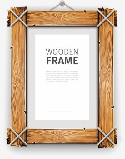 Wood Frame Png 400x509 Wood Frame Png