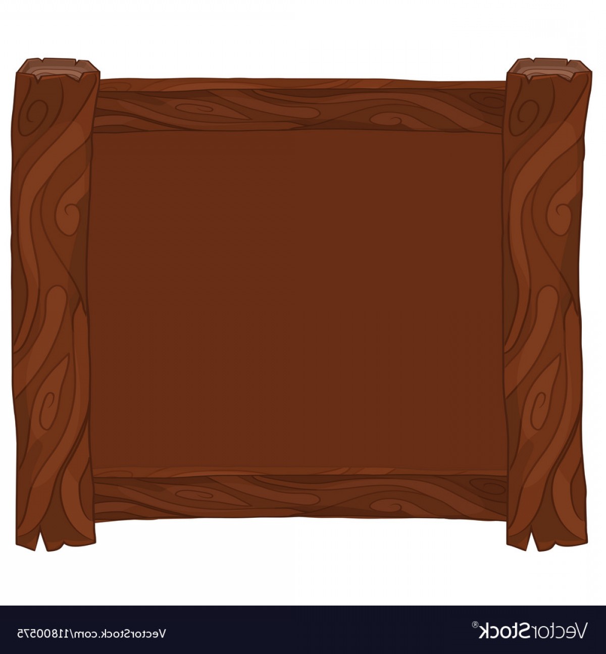 Dark Brown Wooden Frame On White Background Vector Handandbeak 1200x1296 Dark Brown Wooden Frame On White Background Vector Handandbeak