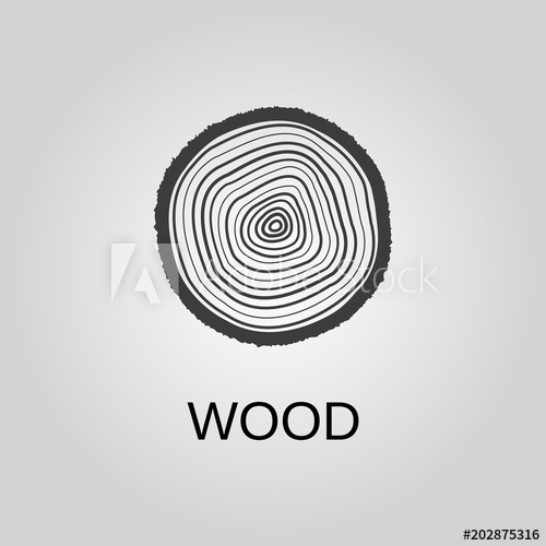 Wood Icon Wood Symbol Flat Design Stock 500x500 Wood Icon Wood Symbol Flat Design Stock