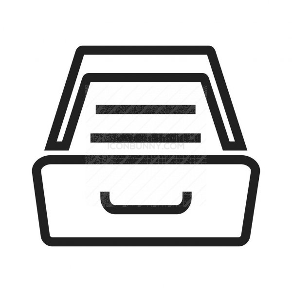 Drawer Line Icon 600x600 Drawer Line Icon