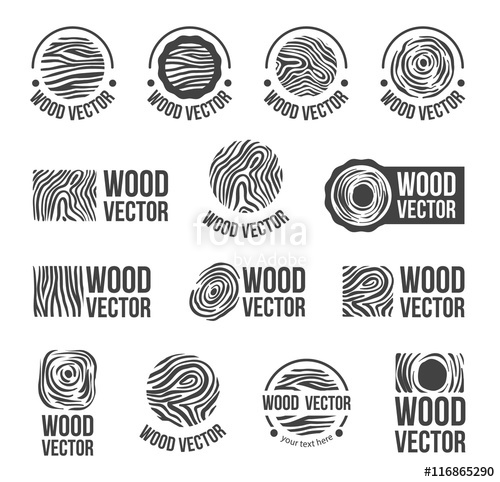 Wood Texture Logo Icon Set Stock Image And Royalty Free Vector 500x482 Wood Texture Logo Icon Set Stock Image And Royalty Free Vector