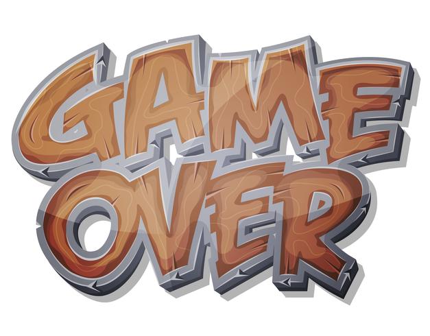 Game Over Wooden Icon For Ui Game 627x490 Game Over Wooden Icon For Ui Game