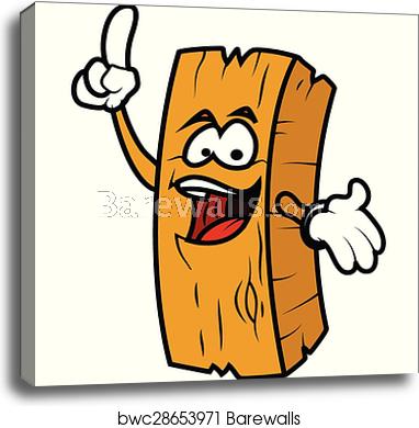 Laughing Cartoon Wood Log Vector, Canvas Print Barewalls Posters 382x390 Laughing Cartoon Wood Log Vector, Canvas Print Barewalls Posters